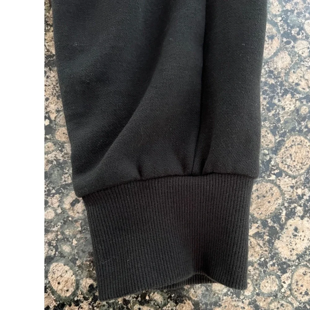 Puma Mens Fleece Joggers Black Sweatpants Embroidered Logo 671689-01 Size M